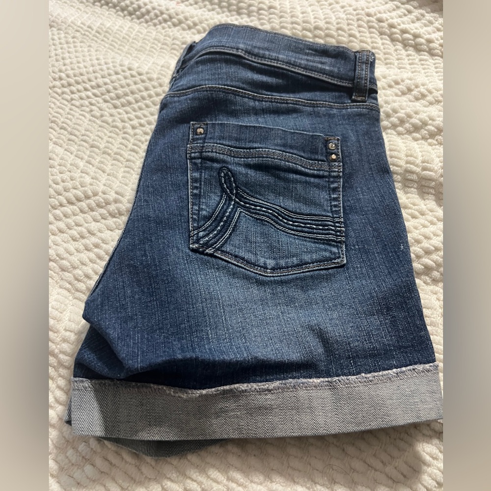 White House Black Market Dark Blue Jean Shorts